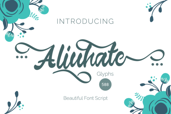 Aliuhate: A Romantic Script Font for Elegant Editorial Design