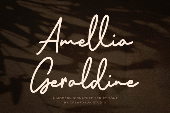 Amellia Geraldine: The Elegant Script Font for Modern Digital Campaigns