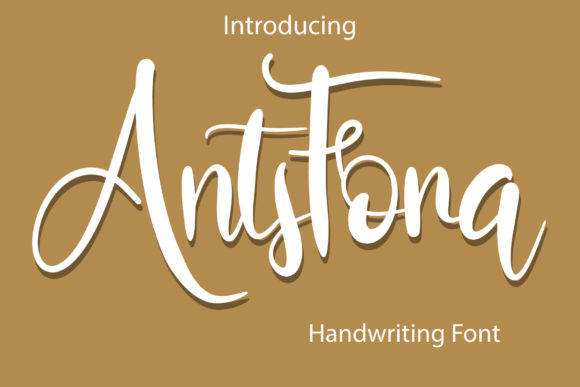 Antsfora: A Free-Flowing Script Font for Crafters and Product Designers