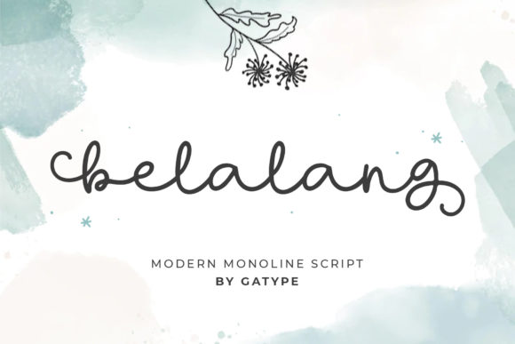 Belalang Script: A Monoline Font That Elevates Brand Identity with Elegance