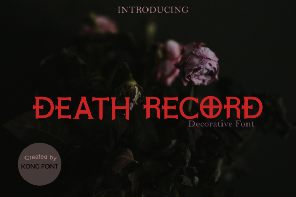 Death Record: A Bold Blackletter Font for Impactful Digital Marketing