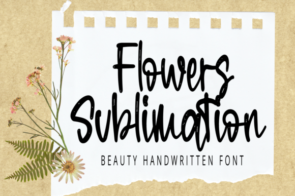 Flowers Sublimation: A Script Font for Elegant Brand Campaigns