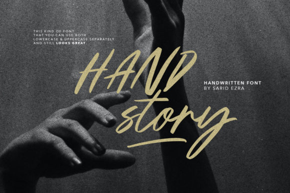Handstory: A Versatile Handwritten Font for Modern Editorial Design