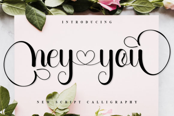Hey You: A Refined Script Font for Modern Web Design Projects