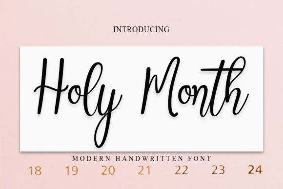 Holy Month Font: Elevating Handmade and Craft Projects with Classy Calligraphy