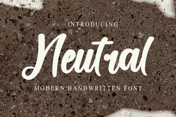 Neutral: A Modern Handwritten Font for Elegant Editorial Design