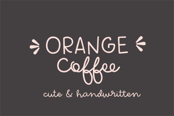 Orange Coffee: A Handwritten Font That Adds Warmth to Branding Projects