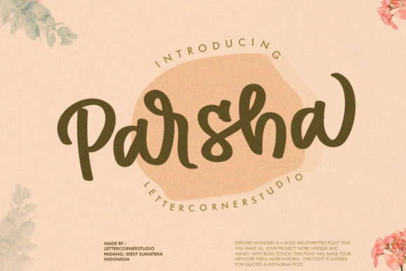Parsha: A Script Amp Font That Elevates Small Business Branding