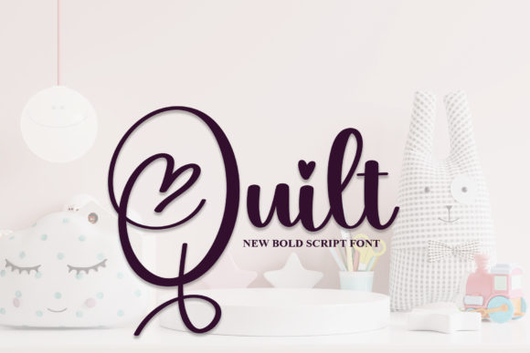 Quilt Font Review: A Romantic Script with Heart for Modern Branding