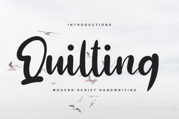 Quilting: A Dainty Script Font That Elevates Editorial Design