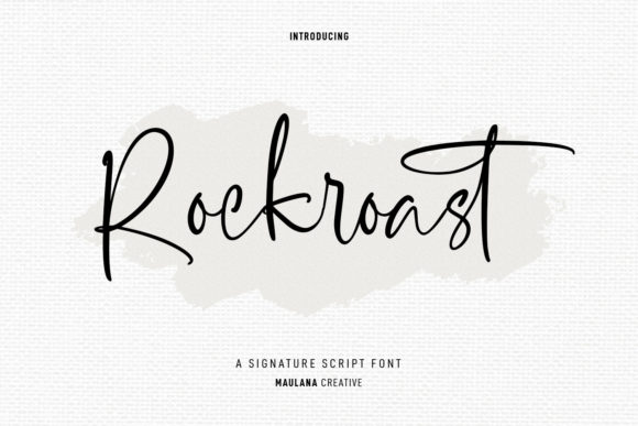 Rockroast: A Handwritten Script Font for Modern Web and Brand Design