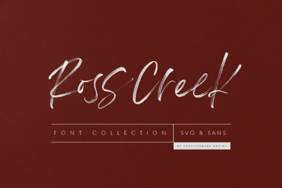 Ross Creek: A Brushed Handwritten Font for Scroll-Stopping Digital Content