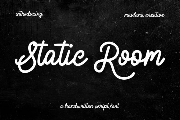 Static Room: A Vintage Script Font That Elevates Editorial Design