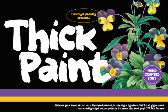 Thick Paint Font: A Bold Typeface for Edgy Web Design
