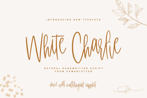 White Charlie: A Refined Script Font for Modern Marketing Visuals